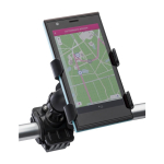 Supporto in plastica nera per cellulare specifico per biciclette color nero prima vista