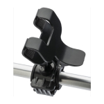 Supporto in plastica nera per cellulare specifico per biciclette color nero seconda vista