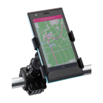Supporto in plastica nera per cellulare specifico per biciclette terza vista