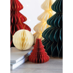 Ciondolo pieghevole in carta a forma di albero di Natale color rosso vista ambiente