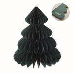 Decorazione natalizia pieghevole in carta a forma di albero color verde