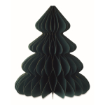 Decorazione natalizia pieghevole in carta a forma di albero color verde quarta vista