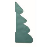 Decorazione natalizia pieghevole in carta a forma di albero color verde quinta vista