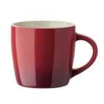 Tazza in ceramica colorata con effetto degradé 300ml color rosso ottava vista