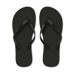 Ciabatte in plastica per la spiaggia unicolor personalizzabili color nero