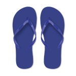 Ciabatte in plastica per la spiaggia unicolor personalizzabili color blu