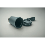 Bicchiere da viaggio a doppia parete in RPET 300ml color nero opaco