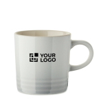 Tazza in ceramica con effetto degradé e interno bianco 290ml color bianco vista area di stampa