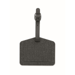 Etichetta per bagaglio in PU e RPET per dispositivi Apple® color nero seconda vista