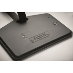 Etichetta per bagaglio in PU e RPET per dispositivi Apple® color nero sesta vista fotografica