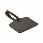 Etichetta per bagaglio in PU e RPET per dispositivi Apple® color nero ottava vista