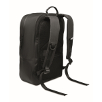 Zaino nero porta laptop in RPET resistente all’acqua 16'' color nero seconda vista