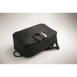 Zaino nero porta laptop in RPET resistente all’acqua 16'' color nero vista fotografia