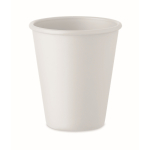 Bicchiere riutilizzabile a parete singola in mais 200ml color bianco