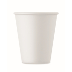 Bicchiere riutilizzabile a parete singola in mais 200ml color bianco terza vista