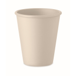 Bicchiere riutilizzabile a parete singola in mais 200ml color beige