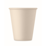 Bicchiere riutilizzabile a parete singola in mais 200ml color beige terza vista