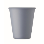 Bicchiere riutilizzabile a parete singola in mais 200ml color nero opaco terza vista