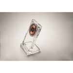 Supporto trasparente per telefono con caricatore wireless 15W color trasparente quinta vista fotografica