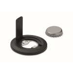 Supporto circolare magnetico per iPhone® con apribottiglie incluso color nero seconda vista