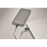 Lanyard per cellulare con cavo di ricarica e trasferimento dati color bianco sesta vista fotografica