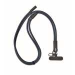 Lanyard per cellulare con cavo di ricarica e trasferimento dati color blu mare