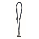 Lanyard per cellulare con cavo di ricarica e trasferimento dati color blu mare terza vista