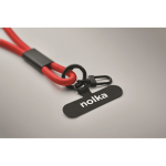 Lanyard per cellulare con cavo di ricarica e trasferimento dati vista principale
