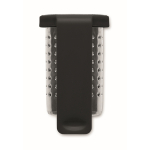 Infusore per tè in acciaio inox con gancio in plastica color nero quinta vista