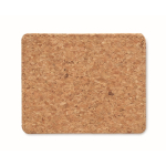 Portatessere in sughero con 3 slot e scomparto principale color beige quarta vista