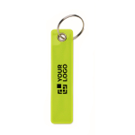 Portachiavi “Remove before flight” riflettente e personalizzabile color giallo fluorescente vista area di stampa