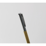 Penna girevole in materiali riciclati con inchiostro blu color verde quarta vista fotografica