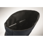 Zaino roll-top porta laptop con tracolla per trolley 15'' color blu vista fotografia