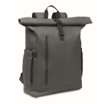 Zaino roll-top porta laptop con tracolla per trolley 15'' color grigio scuro