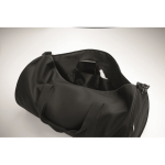 Borsa da viaggio in poliestere e PU con scomparti laterali color nero sesta vista fotografica