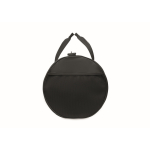 Borsa da viaggio in poliestere e PU con scomparti laterali color nero