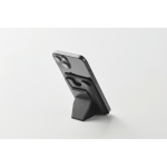 Portacellulare magnetico in pelle con funzione di supporto color nero sesta vista fotografica