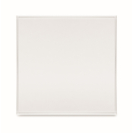 Elegante premio a forma di cubo in vetro personalizzabile color trasparente seconda vista
