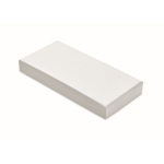 Portachiavi rotondo con finiture geometriche in vetro personalizzabile color trasparente quinta vista