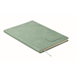 Taccuino a copertina morbida in similpelle fumé A5 a righe color verde menta
