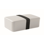 Lunch box in plastica con elastico di chiusura 750ml color grigio