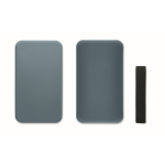 Lunch box in plastica con elastico di chiusura 750ml color nero opaco seconda vista