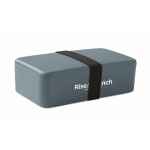 Lunch box in plastica con elastico di chiusura 750ml color nero opaco vista principale