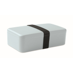 Lunch box in plastica con elastico di chiusura 750ml color azzurro