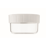 Tazza da asporto per colazione con 2 scomparti separati 450ml color bianco