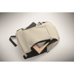 Zaino porta laptop con varie tasche esterne 15'' color avorio settima vista fotografica