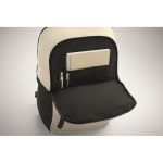 Zaino porta laptop con varie tasche esterne 15'' color avorio vista fotografia