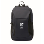 Zaino porta laptop con varie tasche esterne 15'' color blu mare vista area di stampa