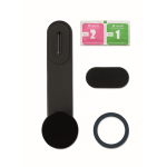 Caricatore wireless magnetico da auto con anello magnetico color nero settima vista