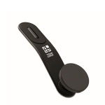 Caricatore wireless magnetico da auto con anello magnetico color nero vista area di stampa